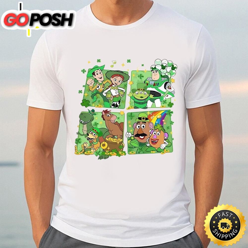 Vintage Disney Toy Story Family St Patricks Day Shirt