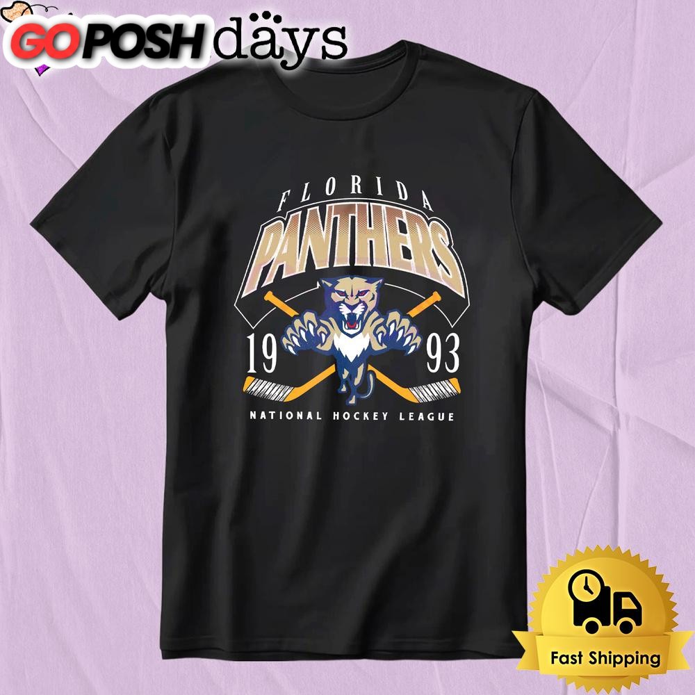 Vintage Florida Panthers Locker Room Retro 1993 Hockey T Shirt