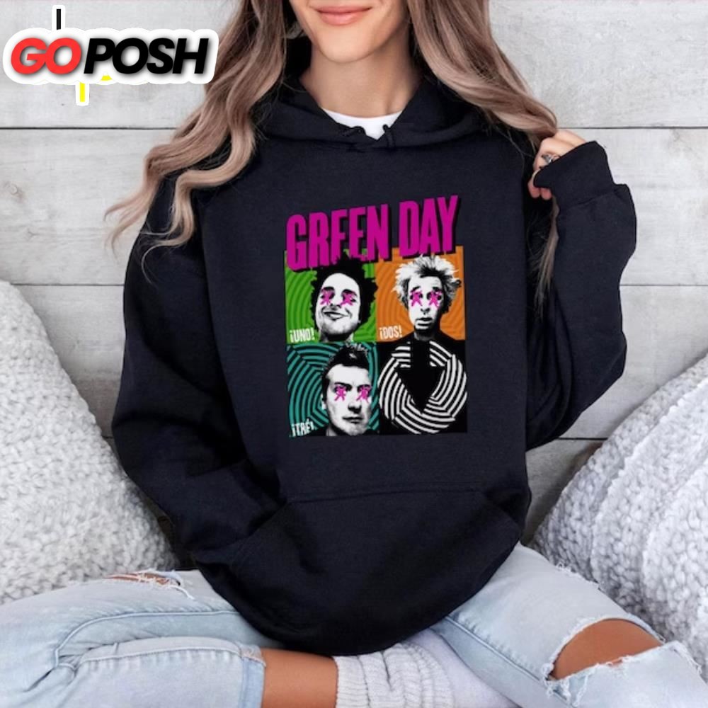 Vintage Green Day Uno Dos Tre Sweatshirt