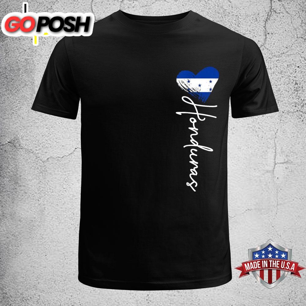 Vintage Honduras Flag, Honduras Heart, Honduras Trip 2024 T-Shirt