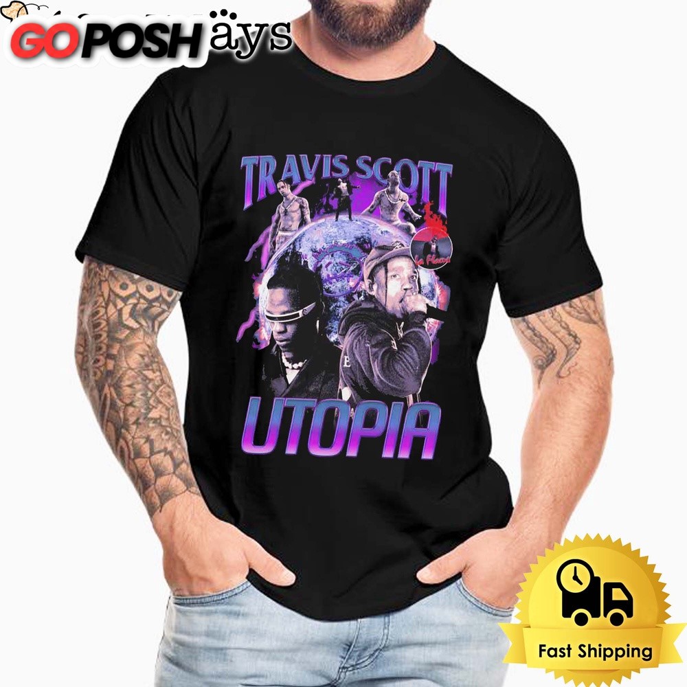Vintage La Flame Travis Scott Utopia Unisex T-Shirt