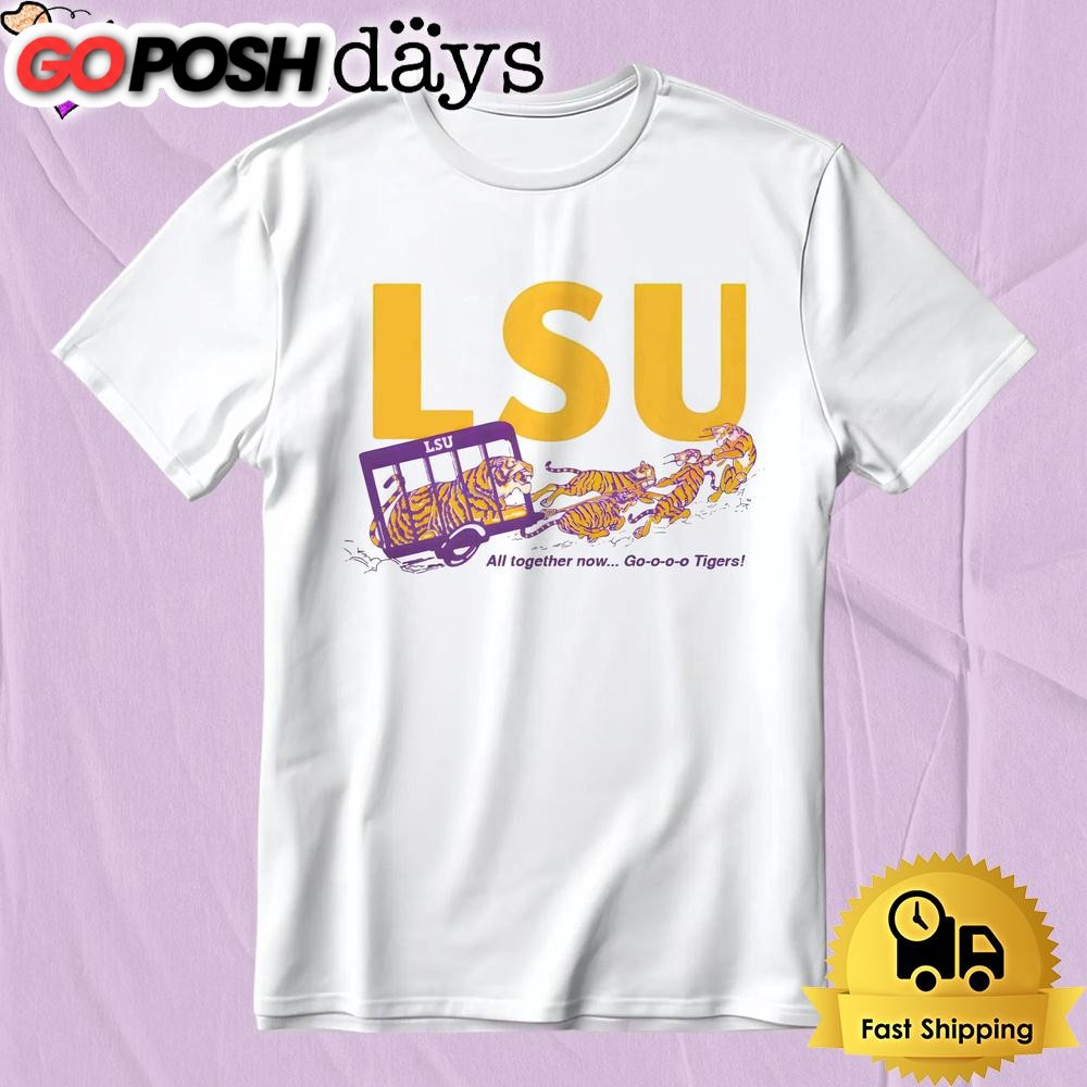Vintage Lsu Tigers All Together Now College Football T-Shirt