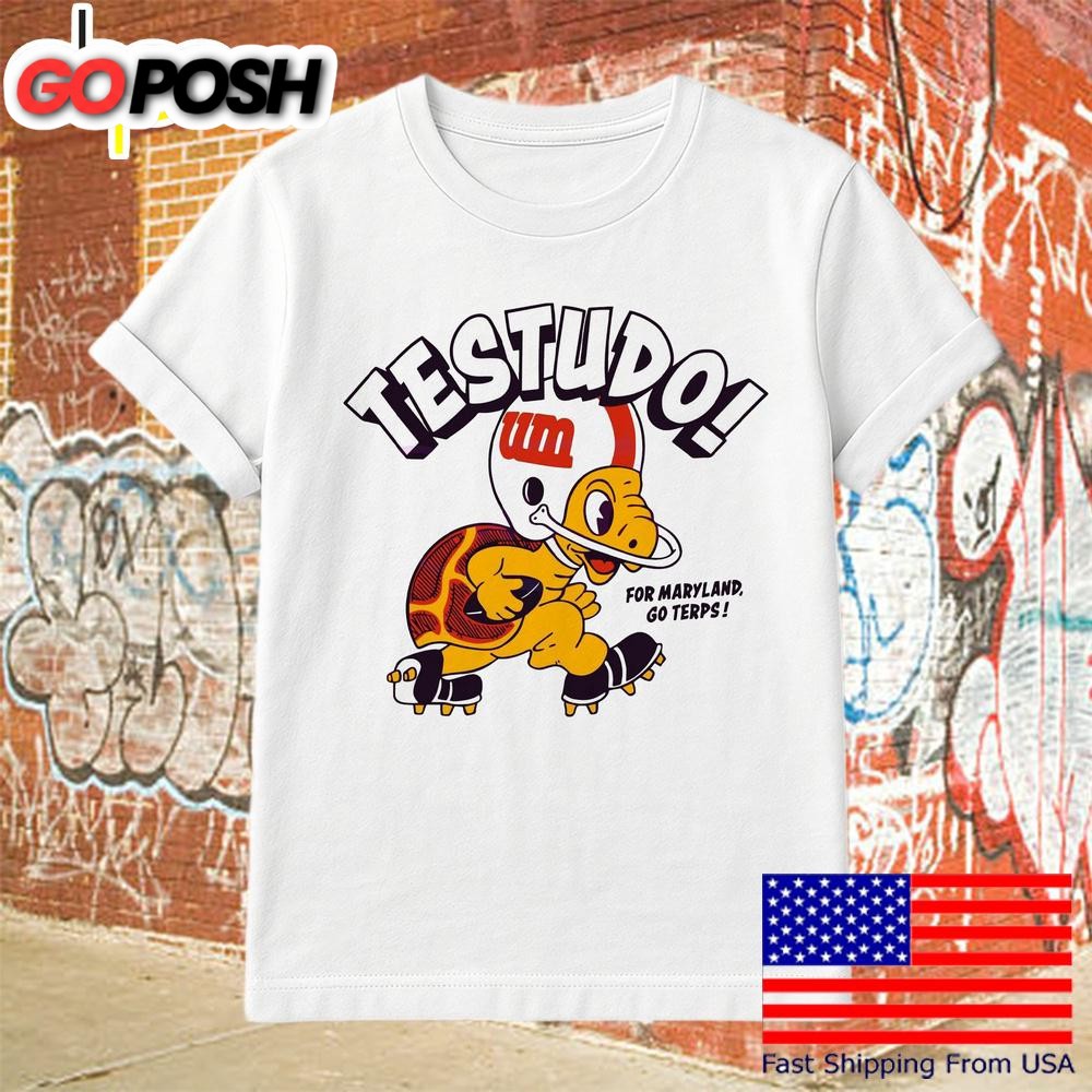 Vintage Maryland Logo Testudo Football T-Shirt