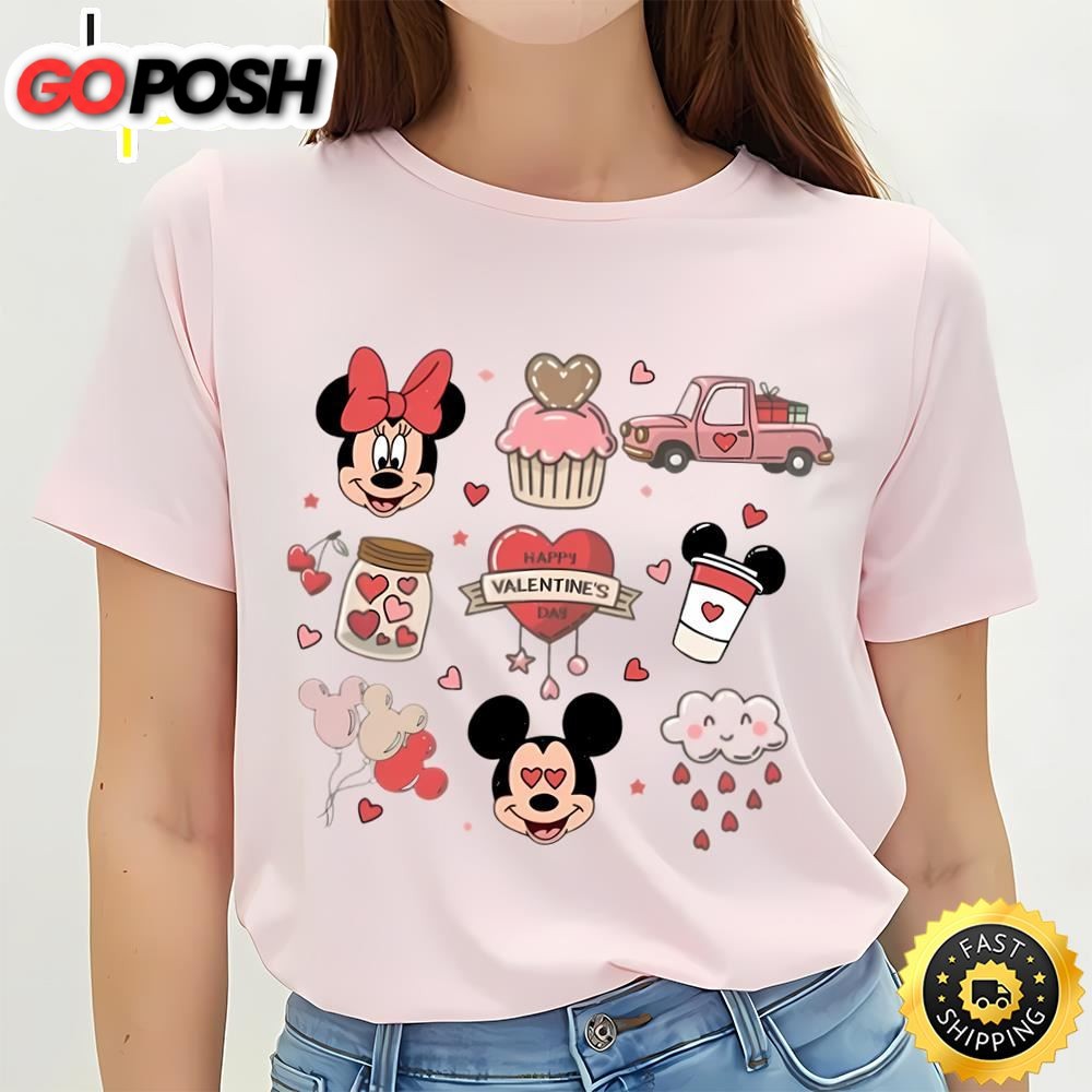 Vintage Mickey Minnie Valentine Shirt, Disney Snacks Shirt…