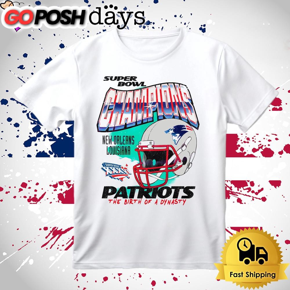Vintage New England Patriots Super Bowl Champions T Shirt