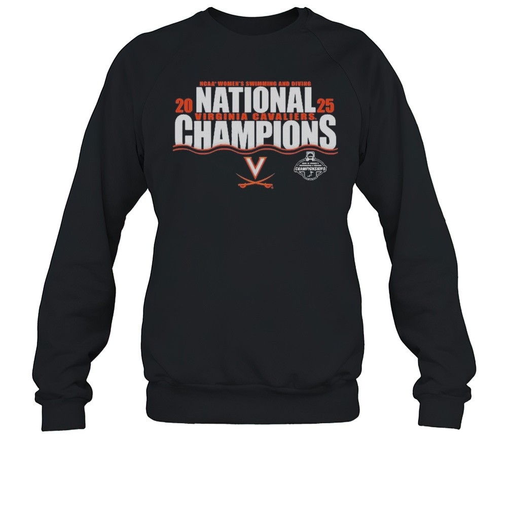 Virginia Cavaliers NCAA Womens Swimming And Diving Events National Champions 2025 T-shirt