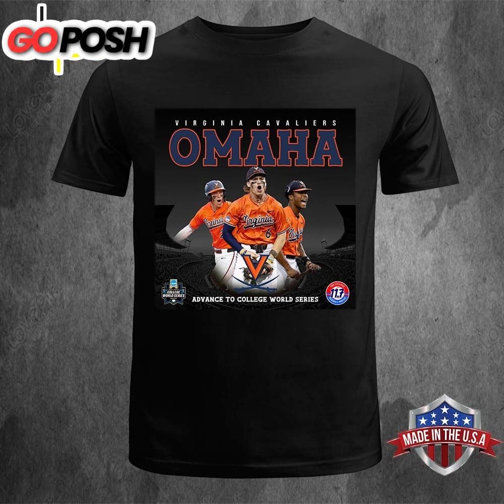 Virginia Cavaliers Omaha 2025 Advance To Mens College World Series T-Shirt