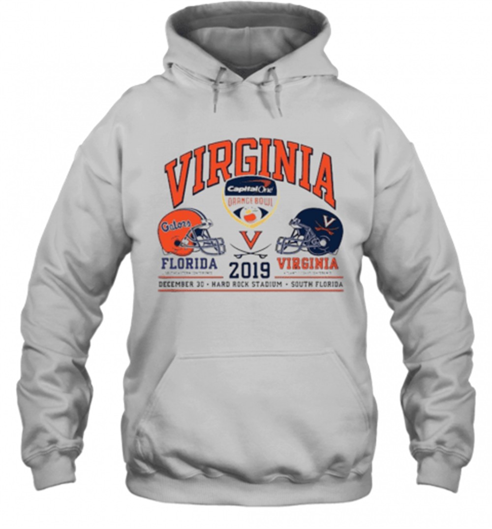 Virginia Florida Gator Vs Virginia Cavaliers 2019 Captain One Orange Bowl T-Shirt