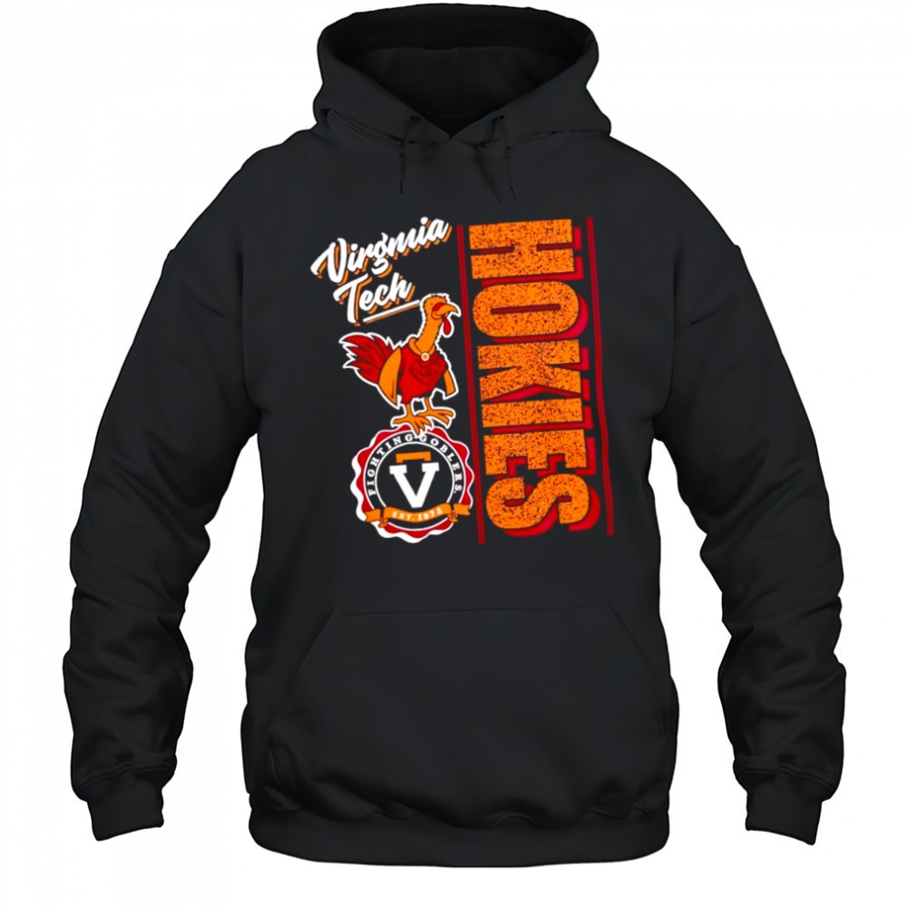 Virginia Tech Hokies 90s Texture Type shirt