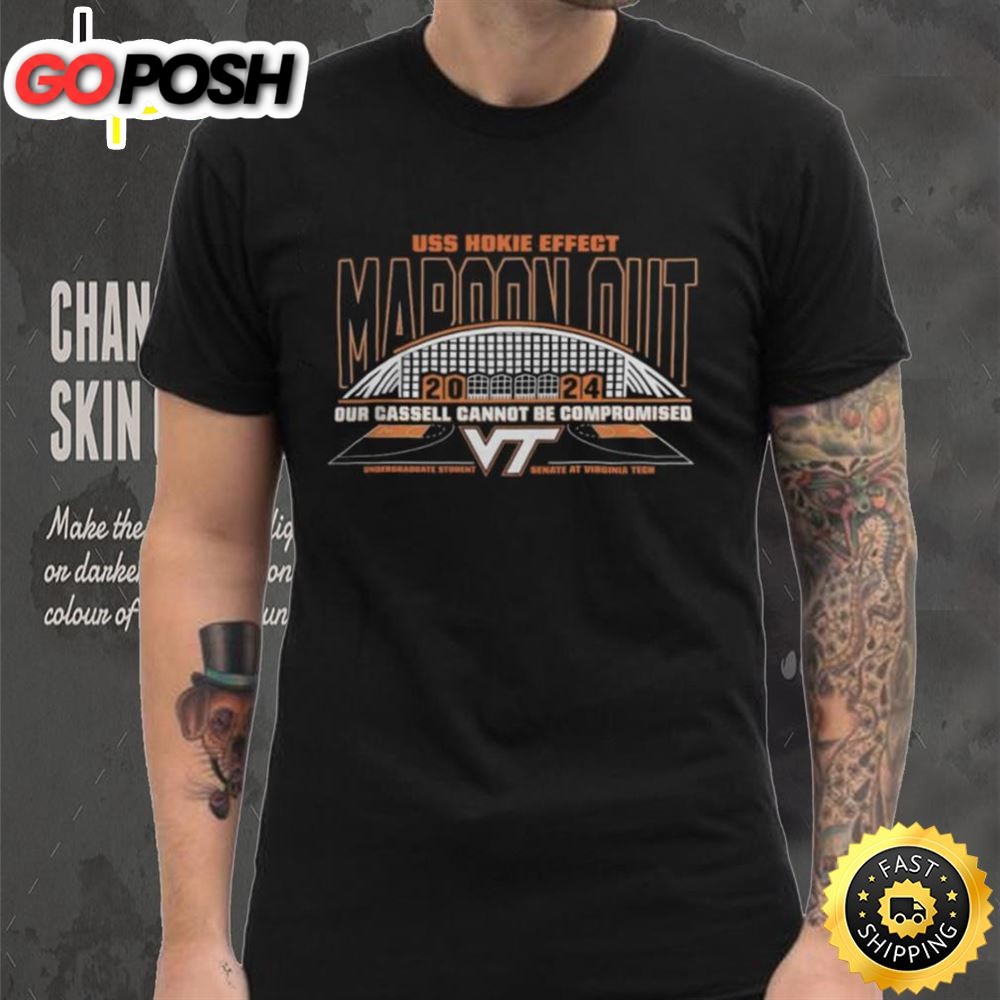 Virginia Tech Hokies Basketball Hokie Effect Maroon Out 2025 T Shirt