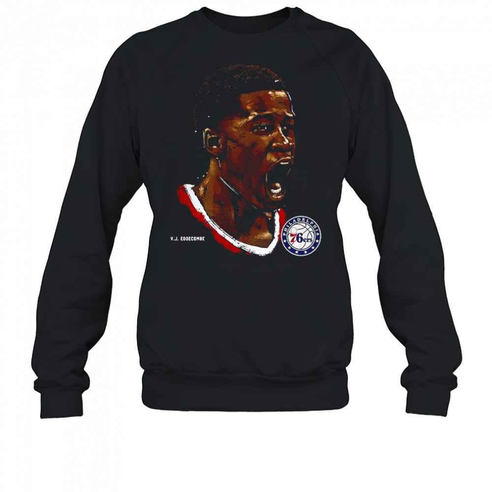 vj-edgecombe-philadelphia-76ers-nba-number-77-portrait-shirt-mb02txeb VJ Edgecombe Philadelphia 76ers NBA number 77 portrait shirt