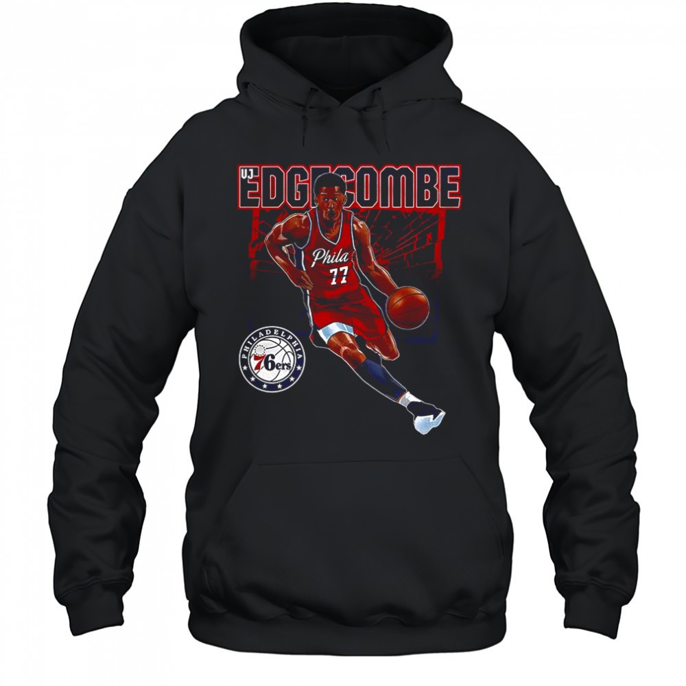 VJ Edgecombe Philadelphia 76ers NBA number 77 shattered shirt