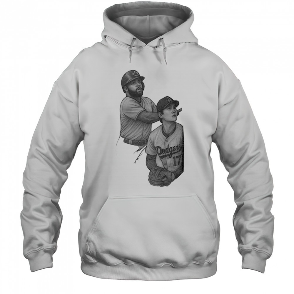 Vladdy Guerrero Jr. X Shohei Ohtani photo art World Series baseball match iconic moment shirt