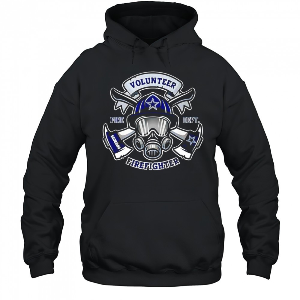 Volunteer Firefighter x Dallas Cowboys fire dept gas mask shirt
