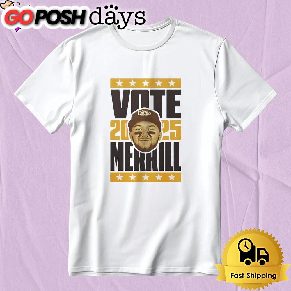 Vote 2025 Jackson Merrill San Diego Padres T-Shirt