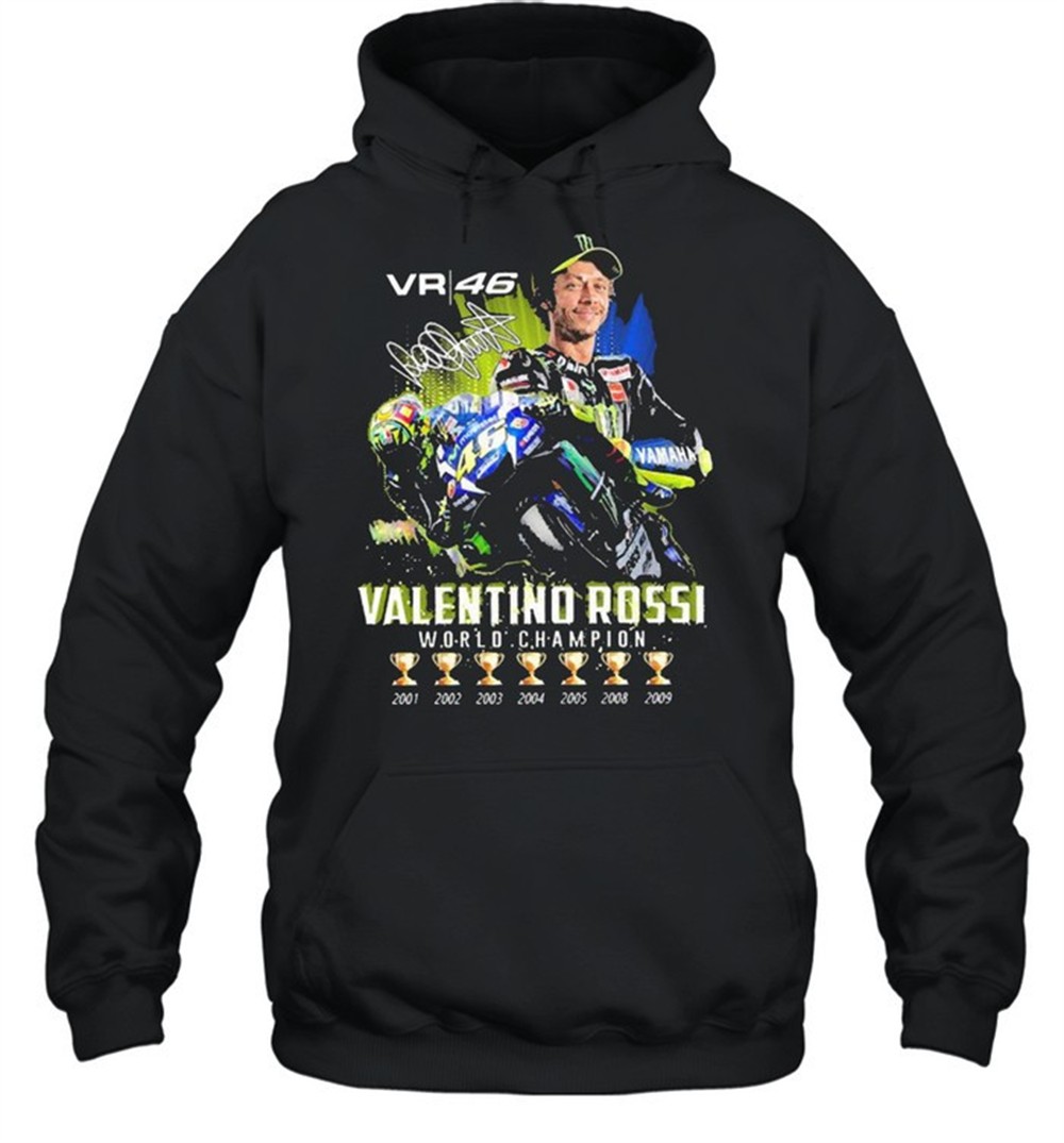 Vr46 Valentino Rossi World Champion Signature Shirt