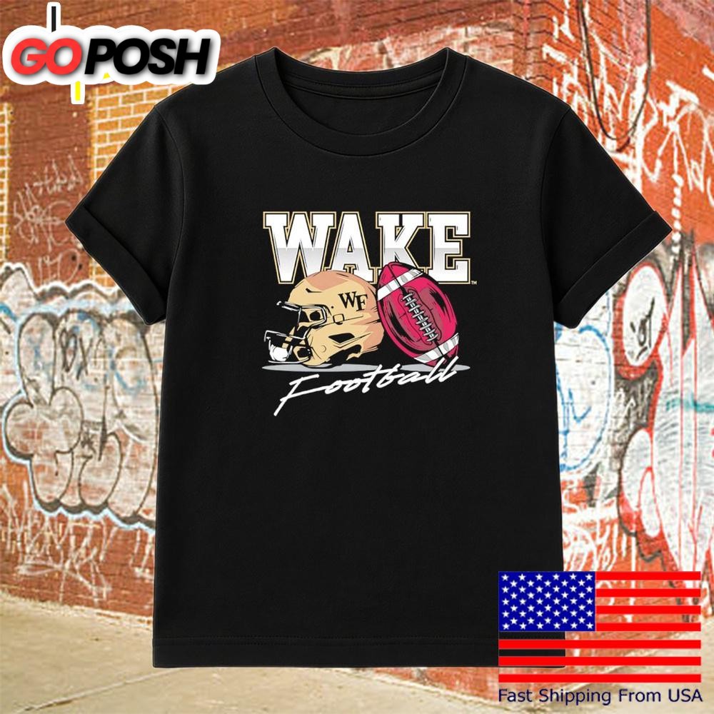 Wake Forest Demon Deacons Football Helmet T-Shirt