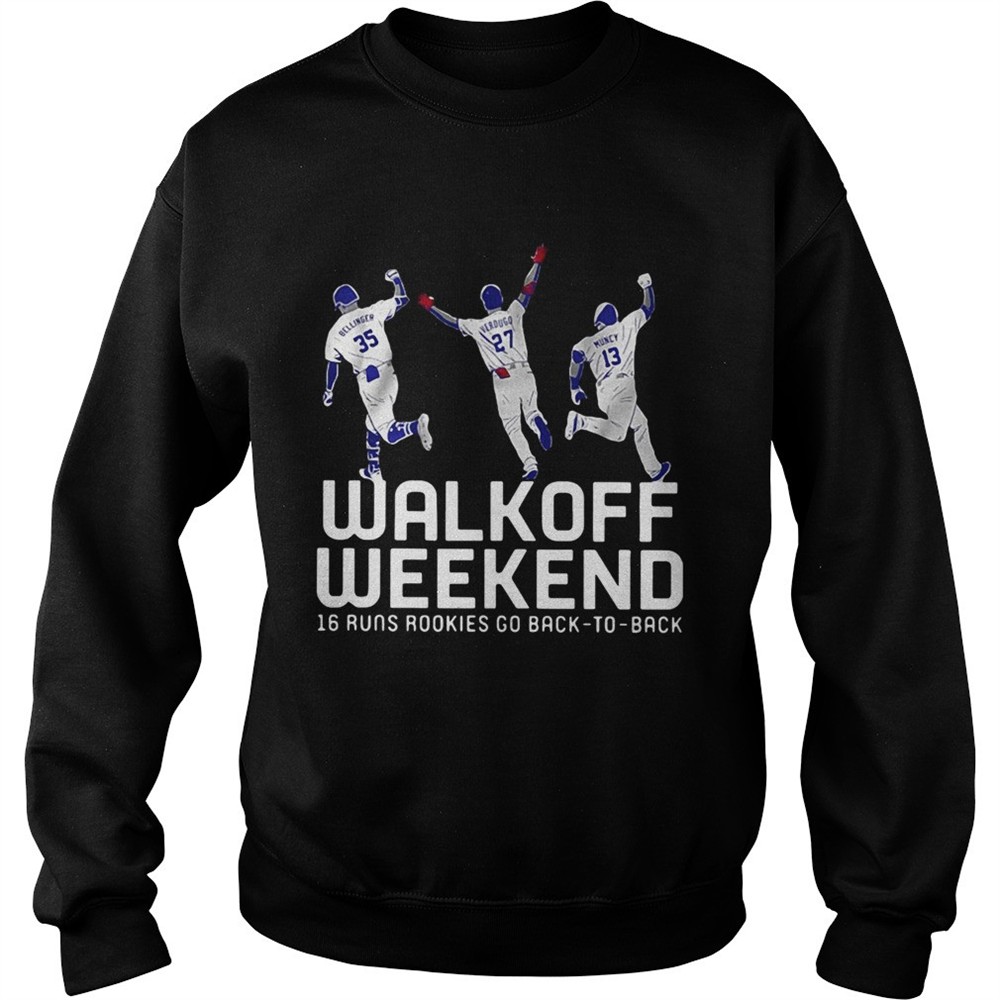 Walk off weekend 16 runs rookies go back shirt