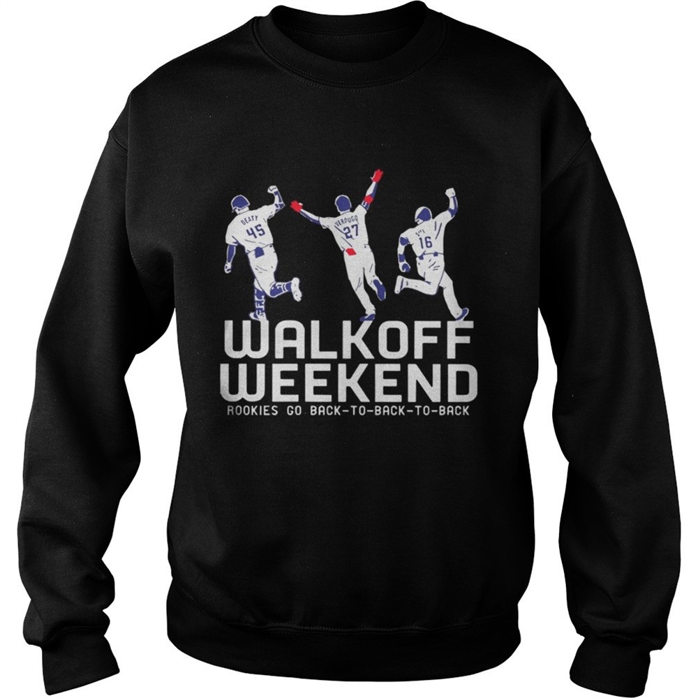 Walk Off Weekend Rookies Go Back To Back To Back Shirt