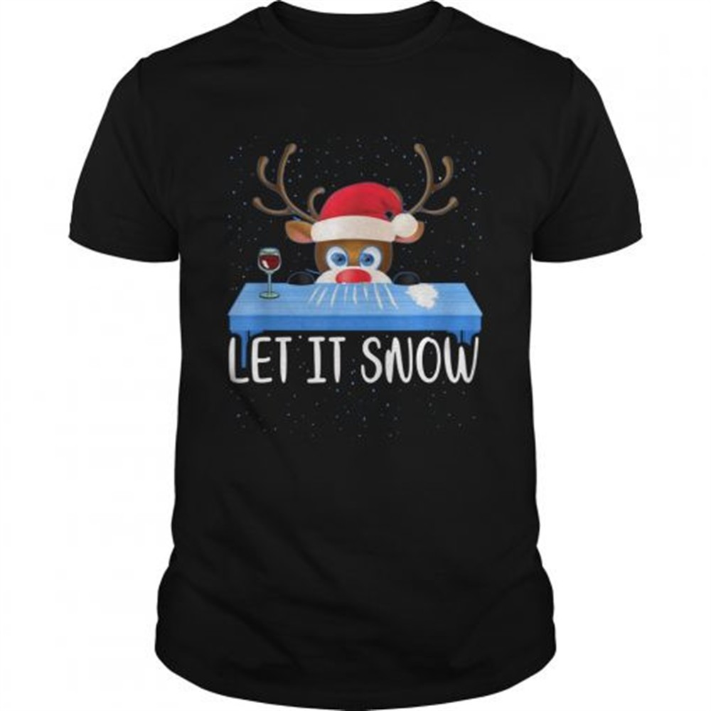 Walmart Cocaine Santa Reindeer Let It Snow shirt