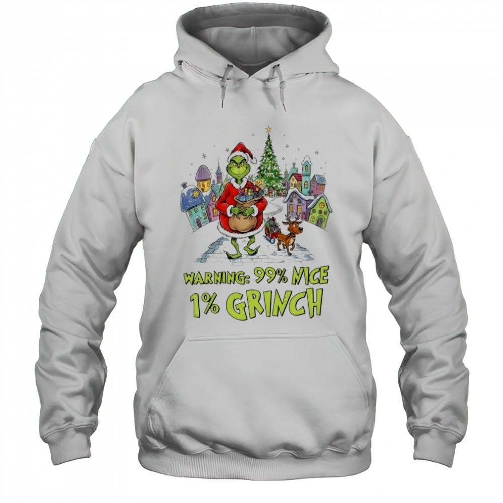 Warning 99 mice 1 Grinch Christmas shirt