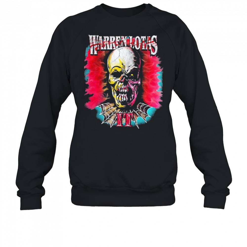 warren-lotas-it-clown-halloween-skull-t-shirt-7r8t7c8u Warren Lotas IT Clown Halloween Skull T-shirt