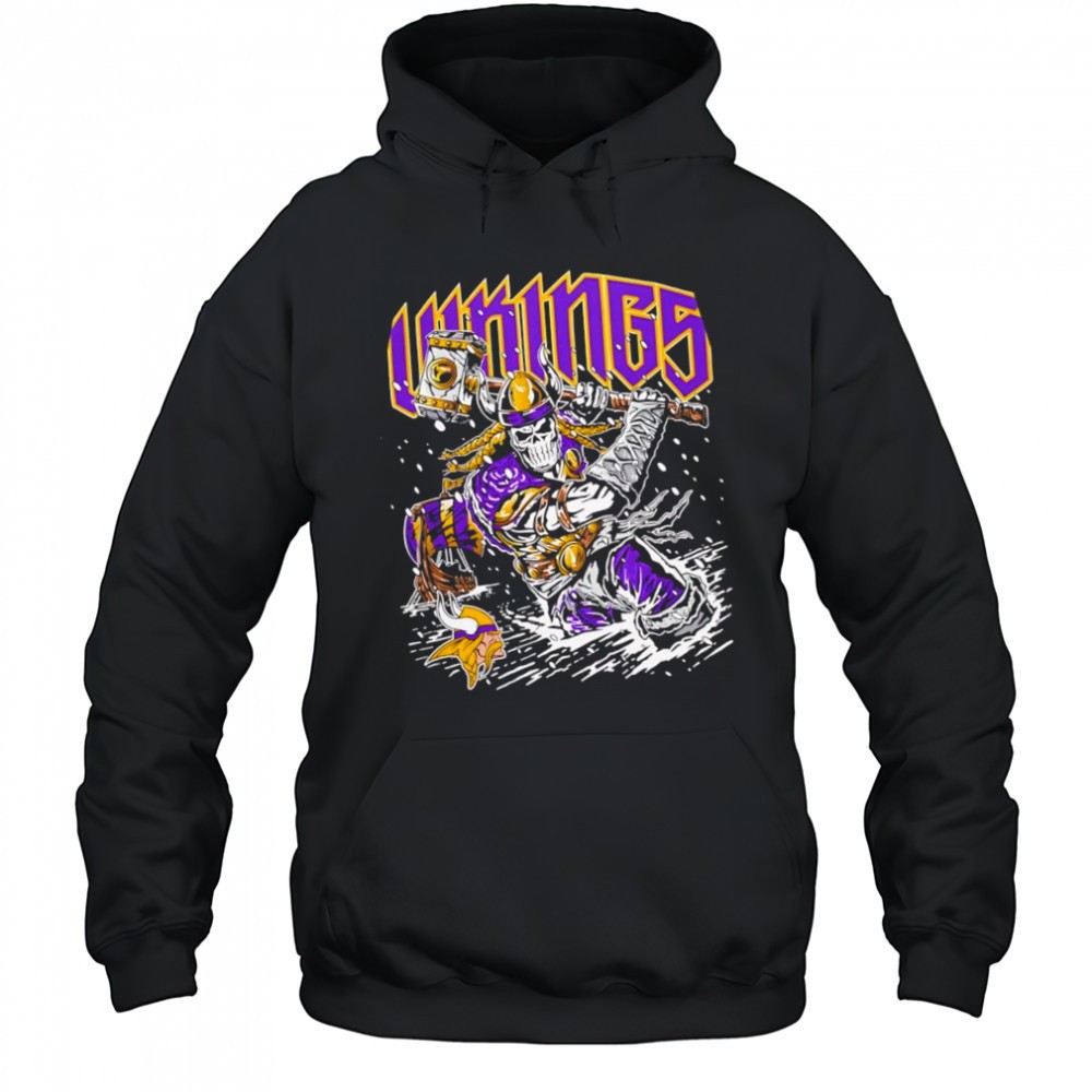 Warren Lotas x Blizzard Minnesota Vikings skeleton shirt