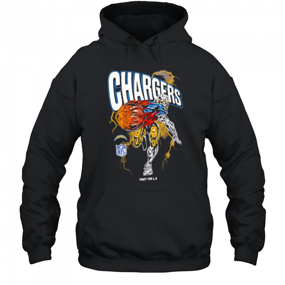 Warren Lotas x Los Angeles Chargers Fight for LA skeleton shirt