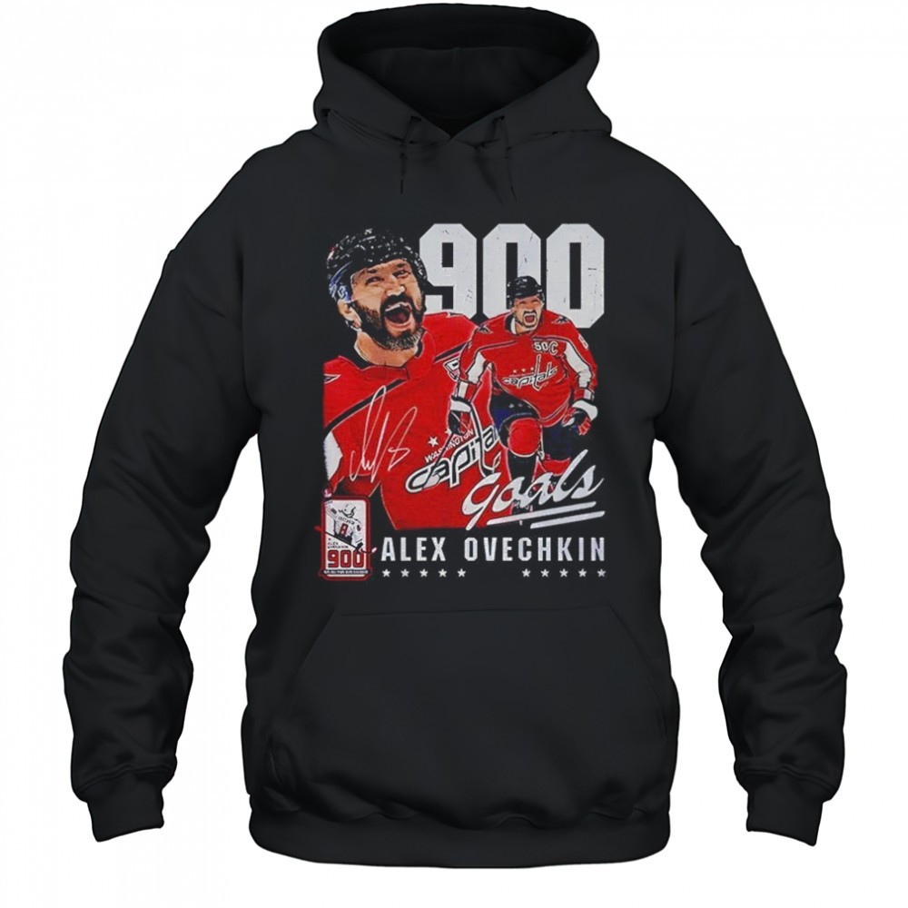Washington Alex Ovechkin 900 Goals signature shirt