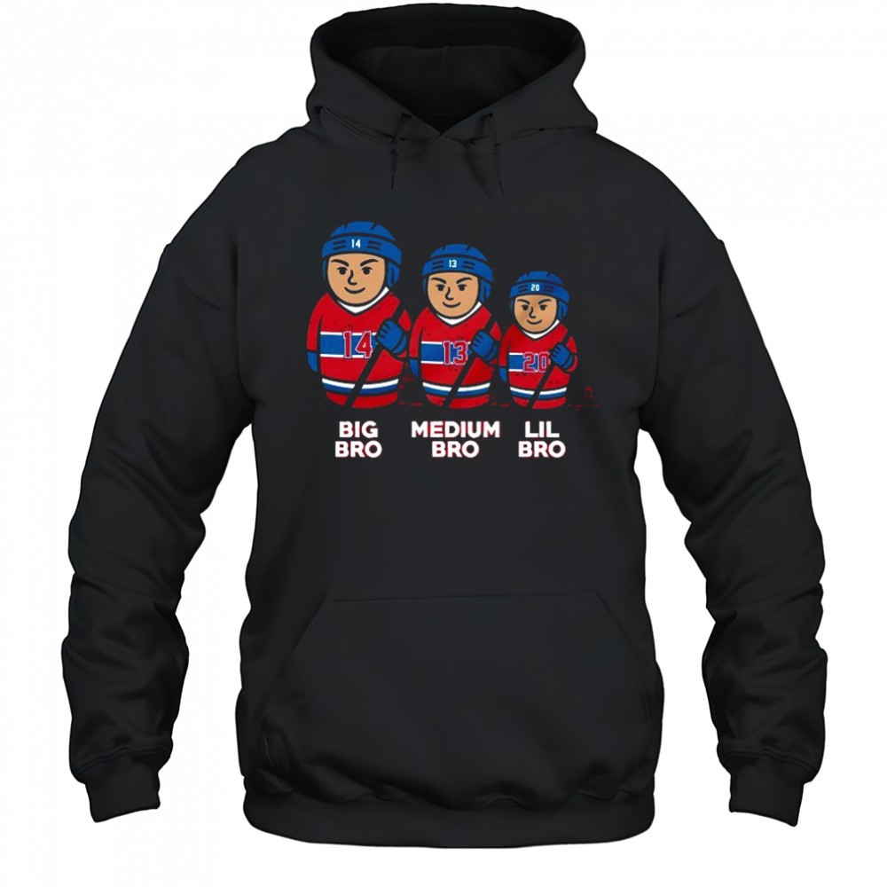 Washington Capitals Montreal Big Bro Medium Bro Lil Bro 3 Bros T-shirt