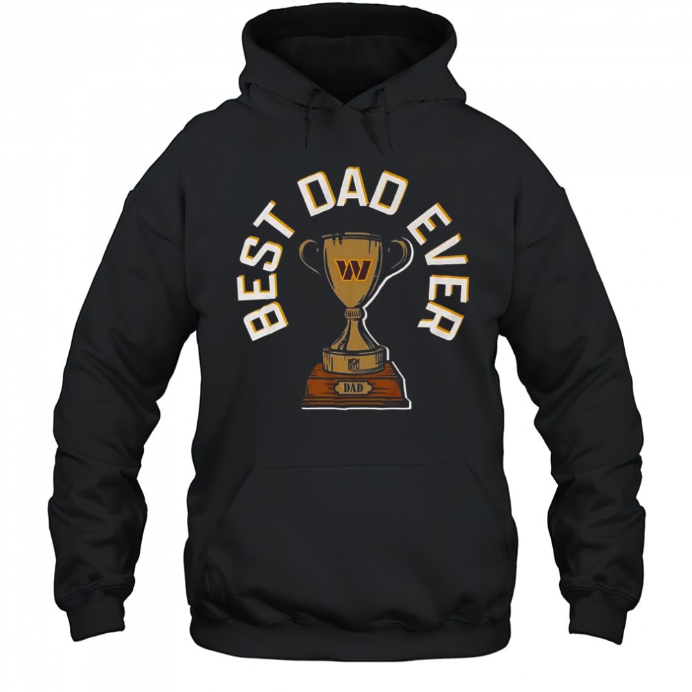 Washington Commanders Best Dad Ever Trophy T-Shirt