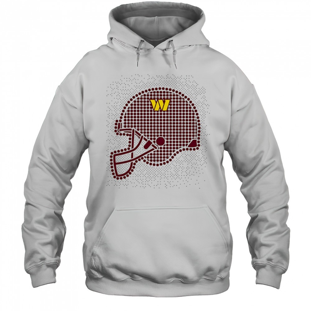 Washington Commanders polka dots helmet shirt