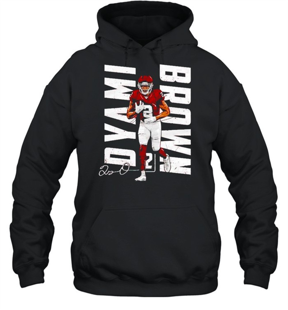 Washington Football Dyami Brown vertical name signature shirt