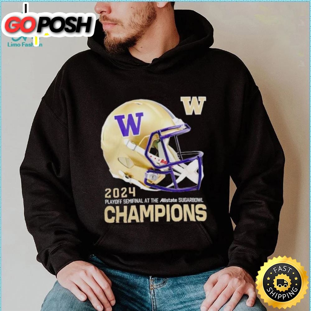 Washington Huskies 2025 Sugar Bowl Champion Helmet Shirt