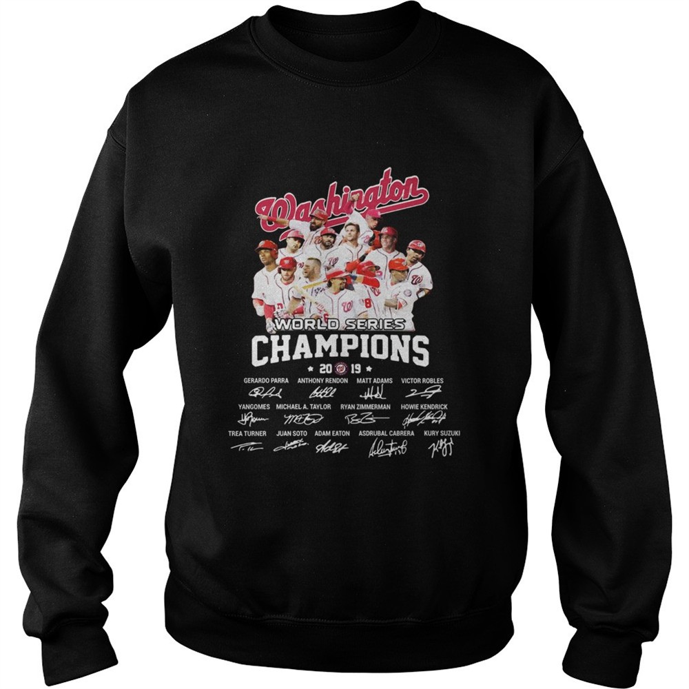 Washington Nationals 2019 world series champions signature shirt
