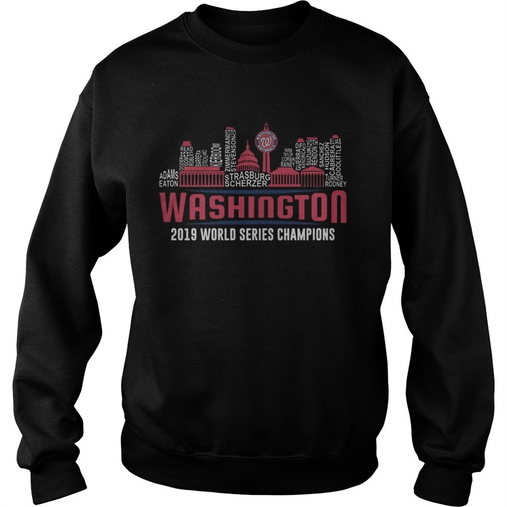 Washington Nationals 2019 World Series Champions Strasburg Scherzer Adam Eaton City shirt