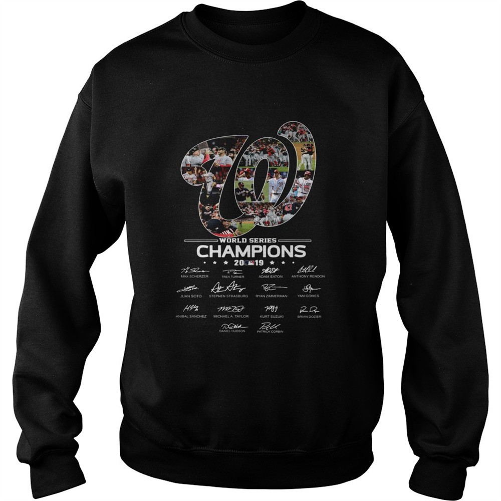 Washington Nationals logo Champions 2019 world series shirt