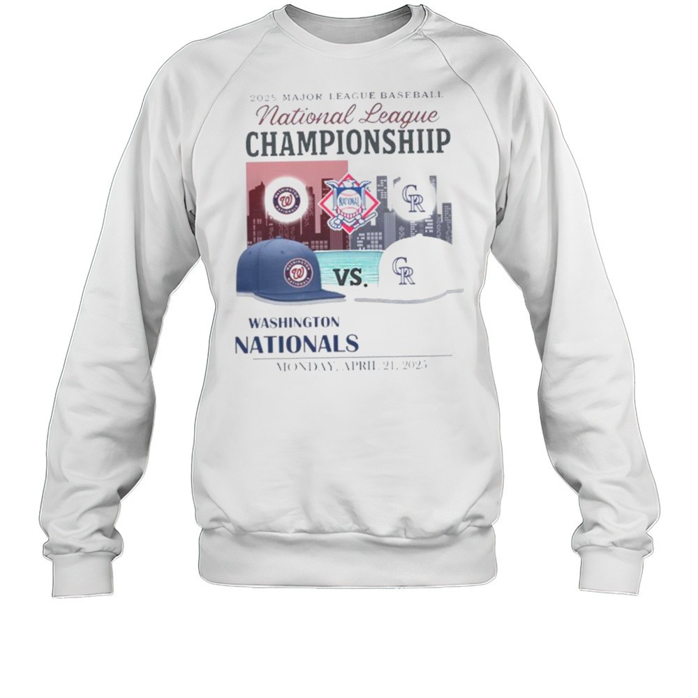 Washington Nationals Vs Colorado Rockies 2025 MLB National League Championship Hats Shirt
