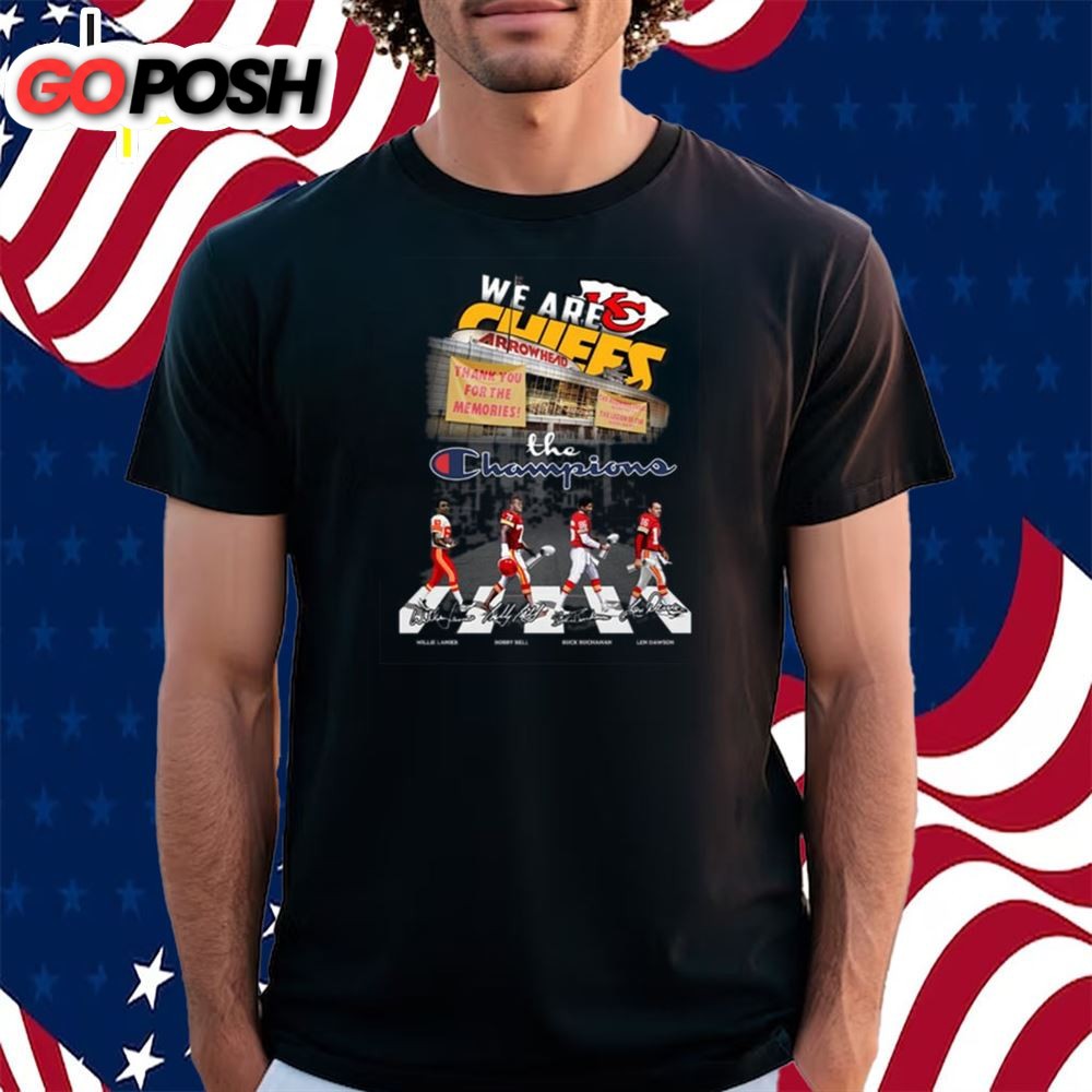 We Are Kansas City Chiefs Thank You For The Memories The Champions Shirt