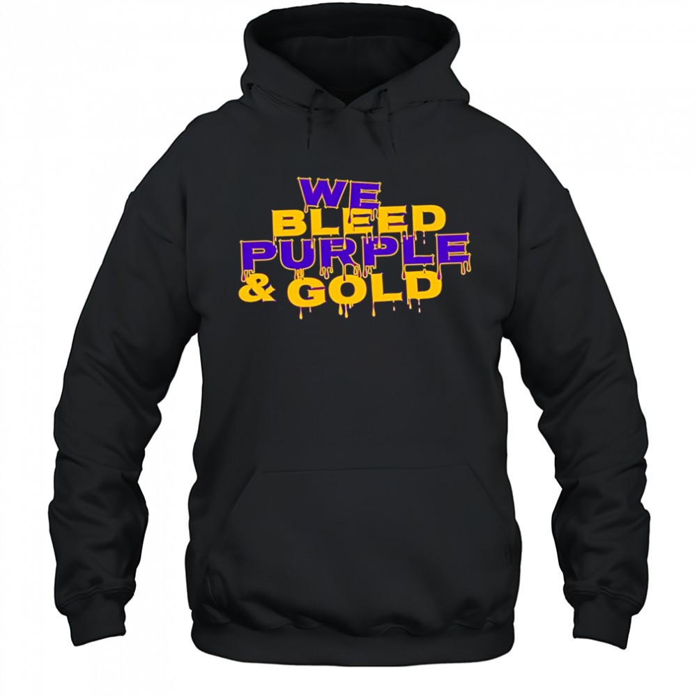 We Bleed Purple and Gold shirt