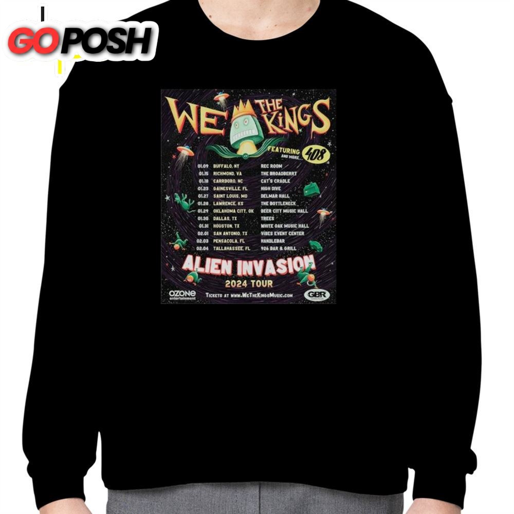 We The Kings Alien Tour 2025 Shirt