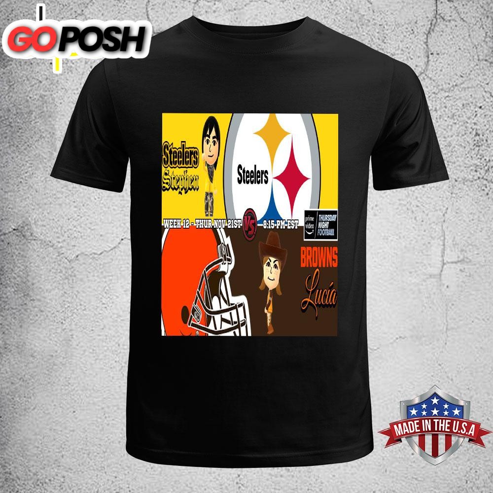 Week 12 2024 Pittsburgh Steelers Vs Cleveland Browns Funny T-Shirt