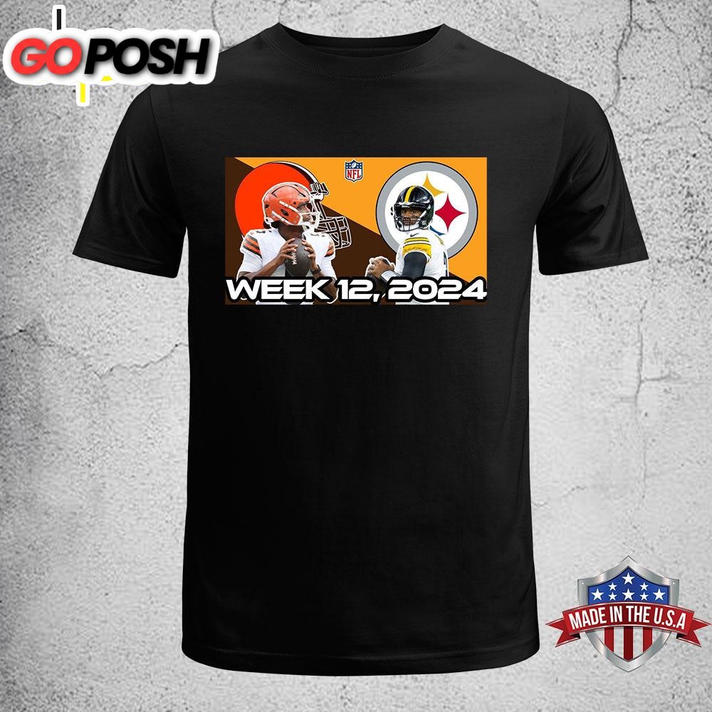 Week 12 2024 Steelers Vs. Browns T-Shirt