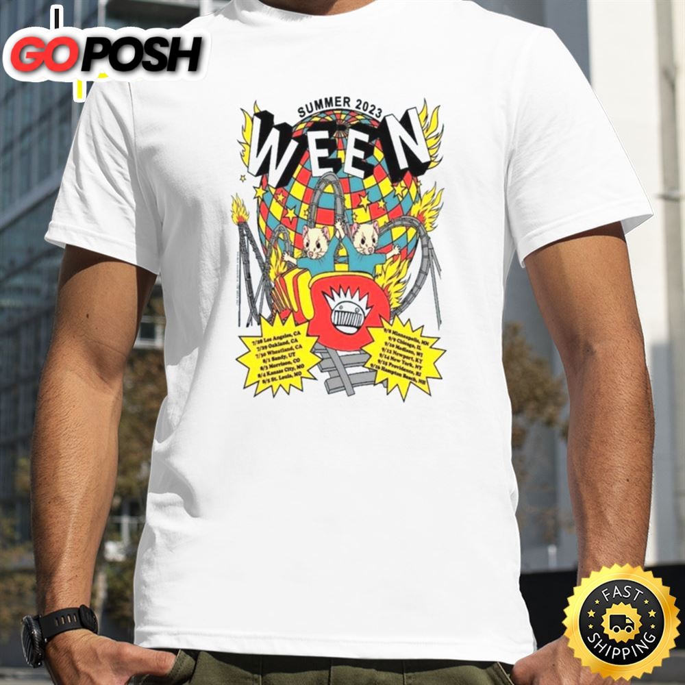 Ween Summer Tour 2025 Unisex White T-Shirt