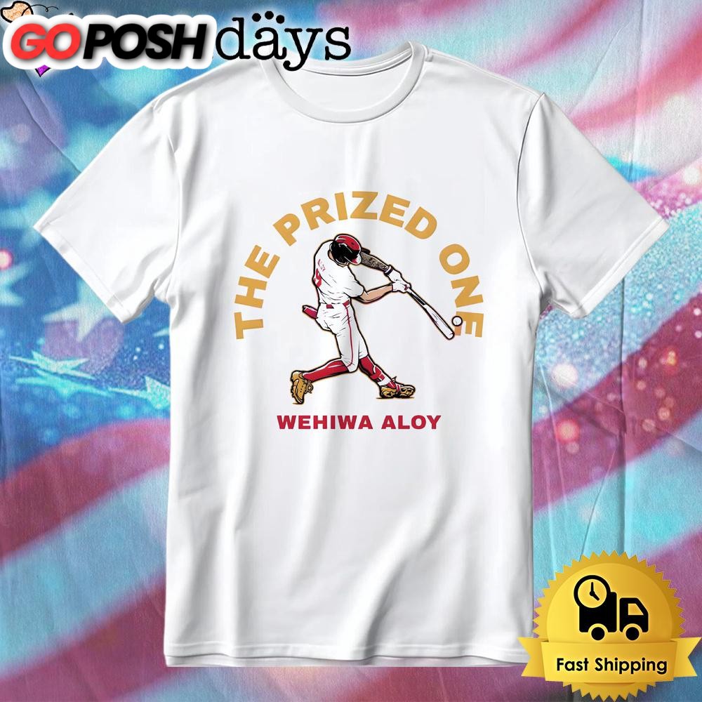 Wehiwa Aloy The Prized One Arkansas Baseball Design Home Run Swing T-Shirt