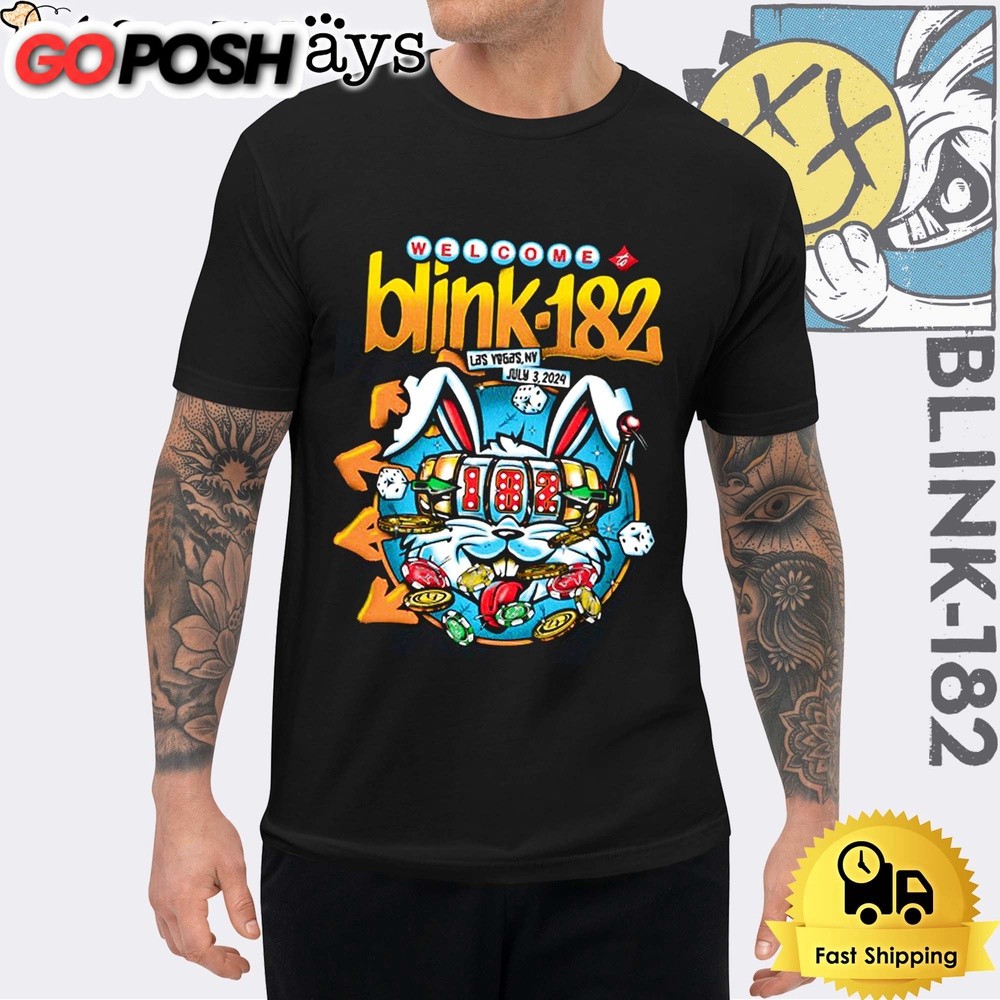 Wellcome Blink-182 Tour At Las Vegas 2024 Unisex T-Shirt