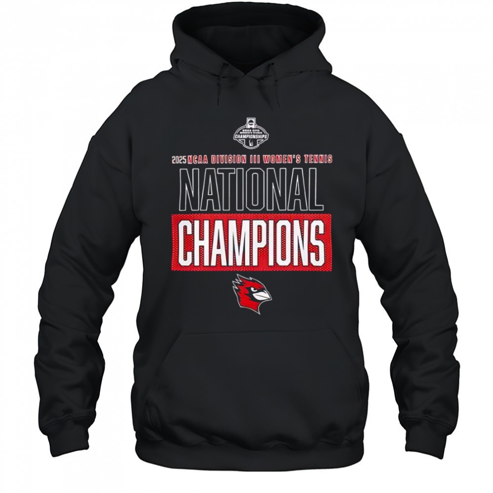 Wesleyan Cardinals 2025 NCAA Division III Womens Tennis National Champions T-Shirt
