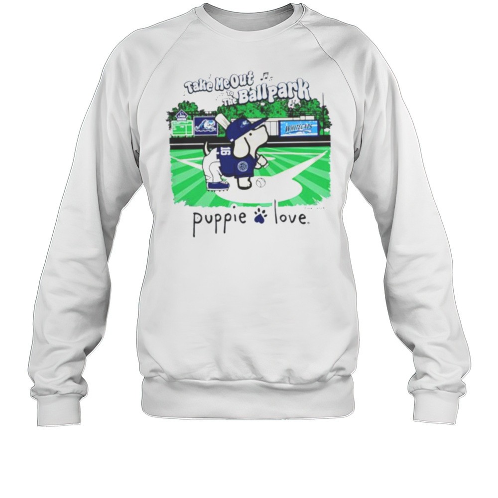 West Michigan Whitecaps Take Me Out To The Ballpark Puppie Love Shirt