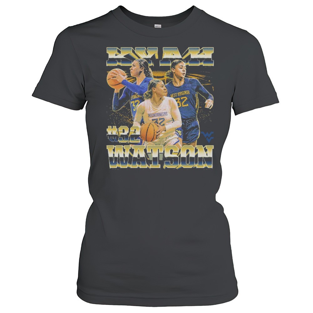 west-virginia-mountaineers-ncaa-womens-basketball-32-kyah-watson-graphic-t-shirt-v0cnwqor West Virginia Mountaineers NCAA Womens Basketball 32 Kyah Watson Graphic T-shirt