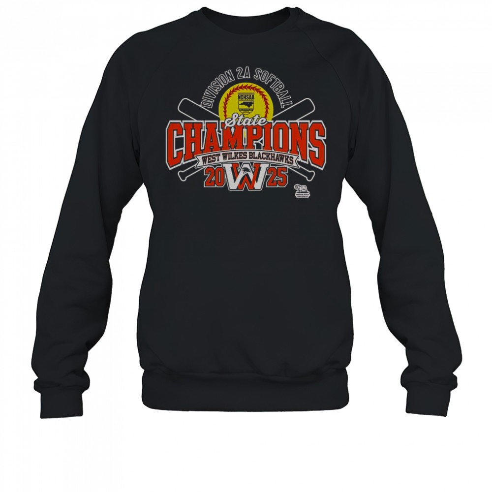west-wilkes-blackhawks-2025-nchsaa-womens-2a-softball-state-champions-t-shirt-a05o5x37 West Wilkes Blackhawks 2025 NCHSAA Womens 2A Softball State Champions T-Shirt